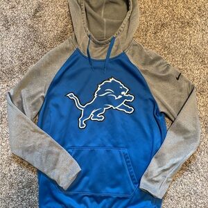 Nike Therma-Fit Blue and Gray Hoodie